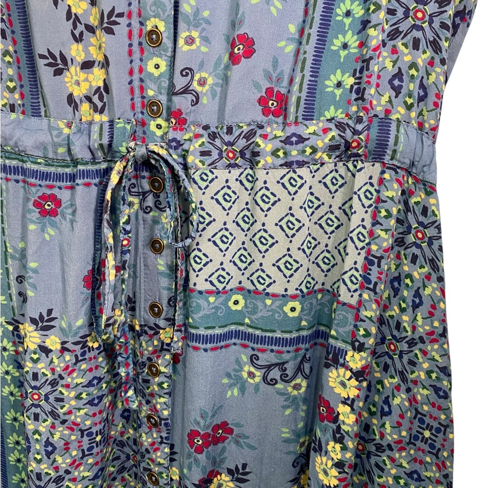 NWOT Coldwater Creek Patchwork Print Midi Dress - Picture 5 of 10